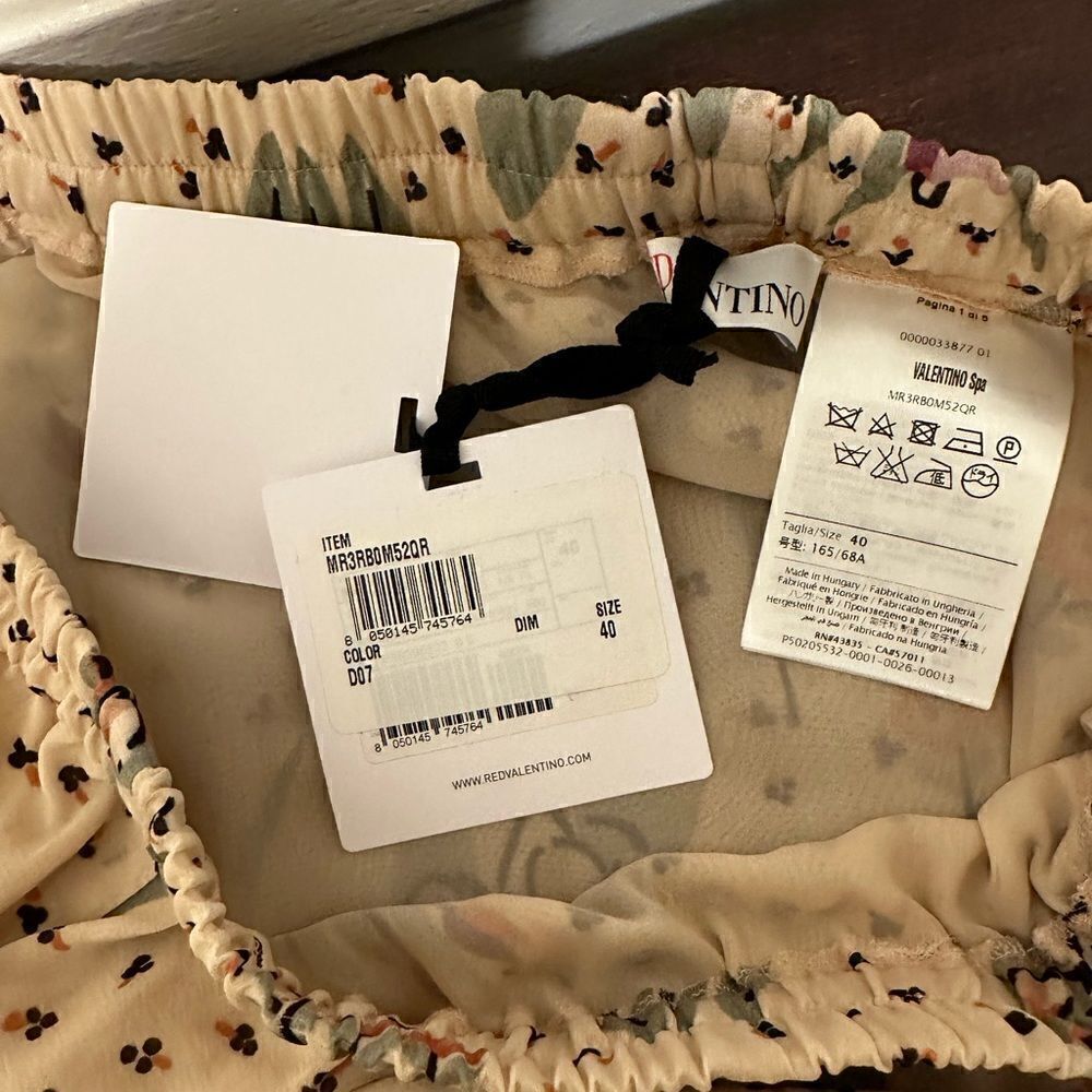 Authentic Red Valentino silk blend wide size EU 40 - Picture 8 of 11